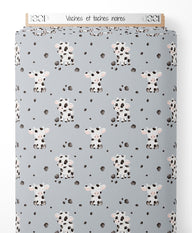 Tissu - Vaches et taches noires