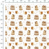 Tissu - Animaux mignons sur coussins