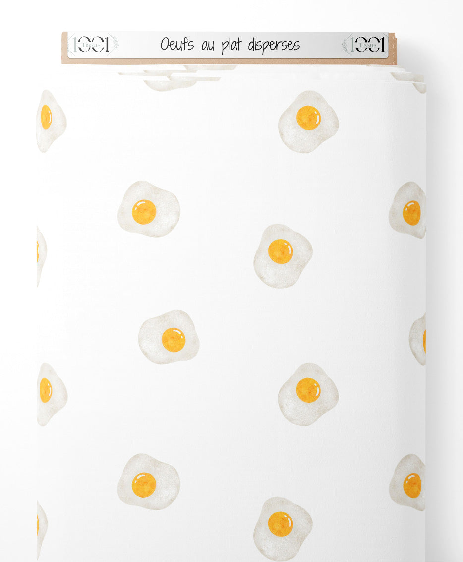 Tissu - Oeufs au plat dispersés
