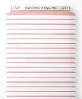 Tissu - Rayures roses et beiges fines