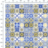 Tissu - Carreaux géométriques variés 2