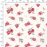 Tissu - Grenades aquarelle sur fond clair