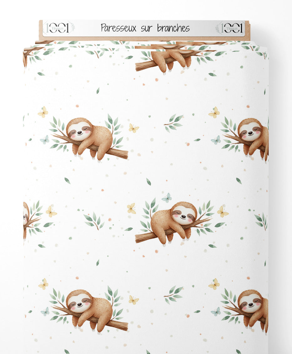 Tissu - Paresseux sur branches