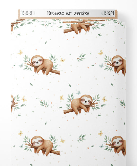 Tissu - Paresseux sur branches