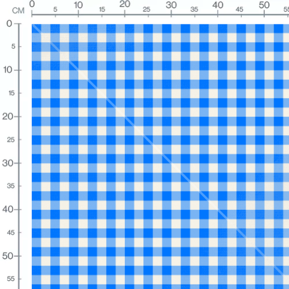 Tissu - Carreaux vifs alternés sur blanc