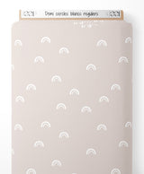 Tissu - Demi-cercles blancs réguliers