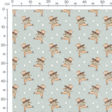 Tissu - Ours patinant sur glace