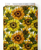 Tissu - Tournesols texturés et colorés