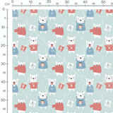 Tissu - Ours polaires en pulls