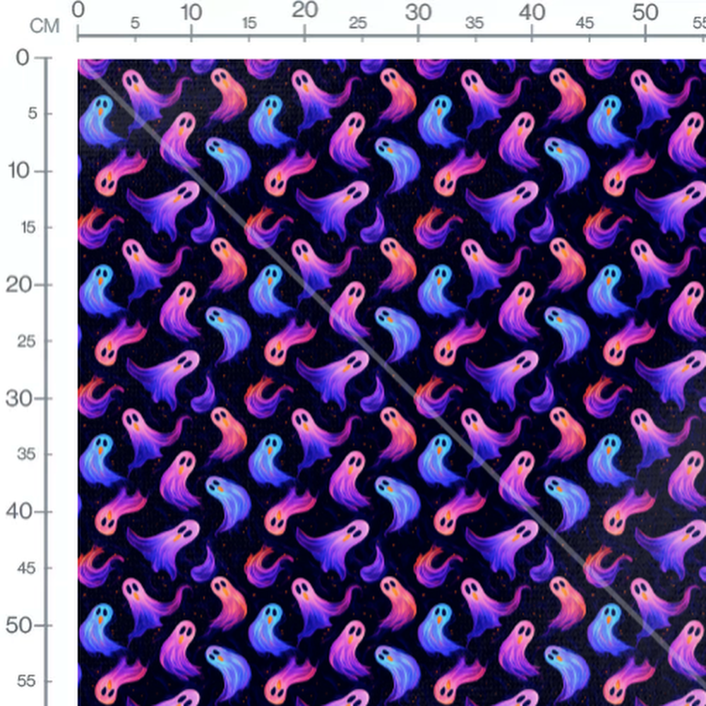 Tissu - Neon Halloween 1