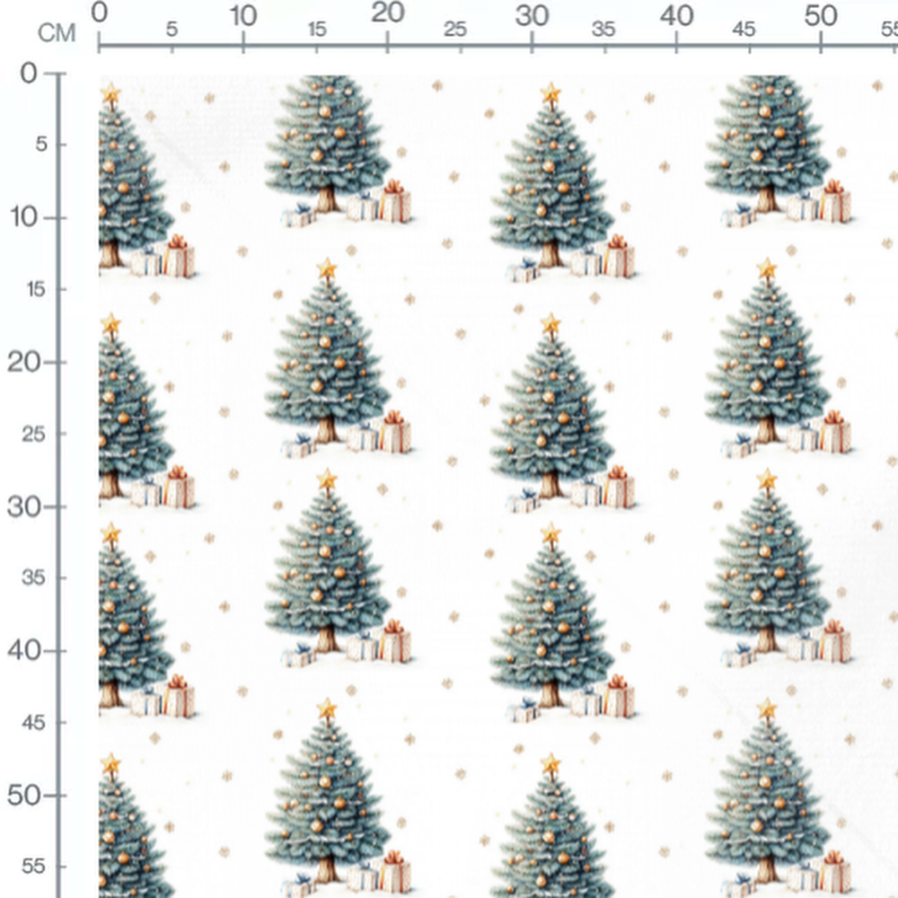 Tissu - Sapin et cadeaux de Noël