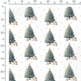 Tissu - Sapin et cadeaux de Noël