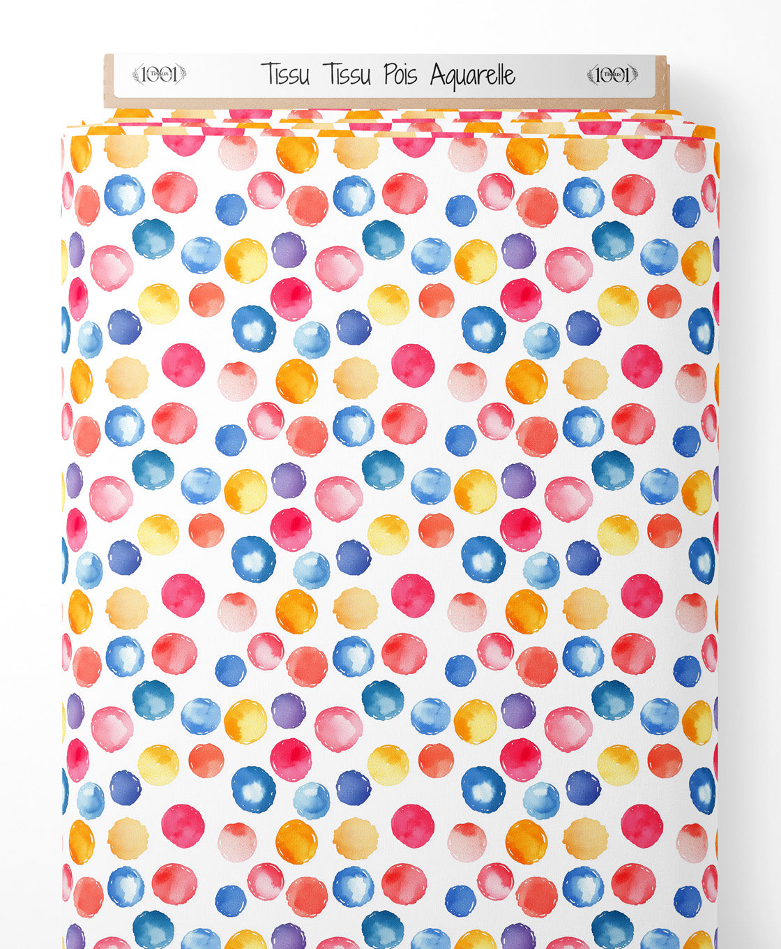Tissu - Tissu Pois Aquarelle