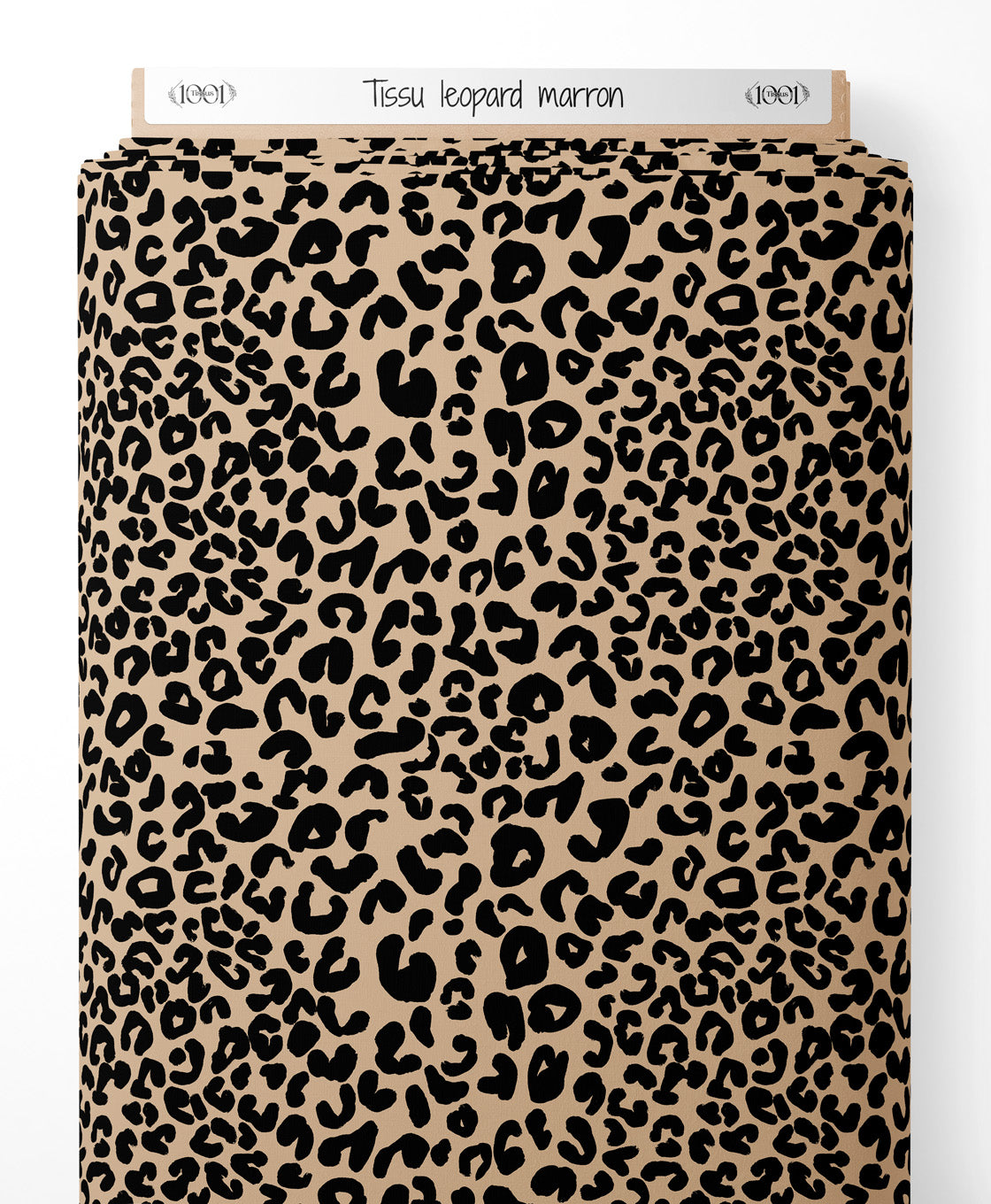 Tissu - leopard marron