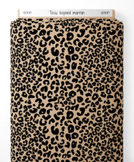 Tissu - leopard marron