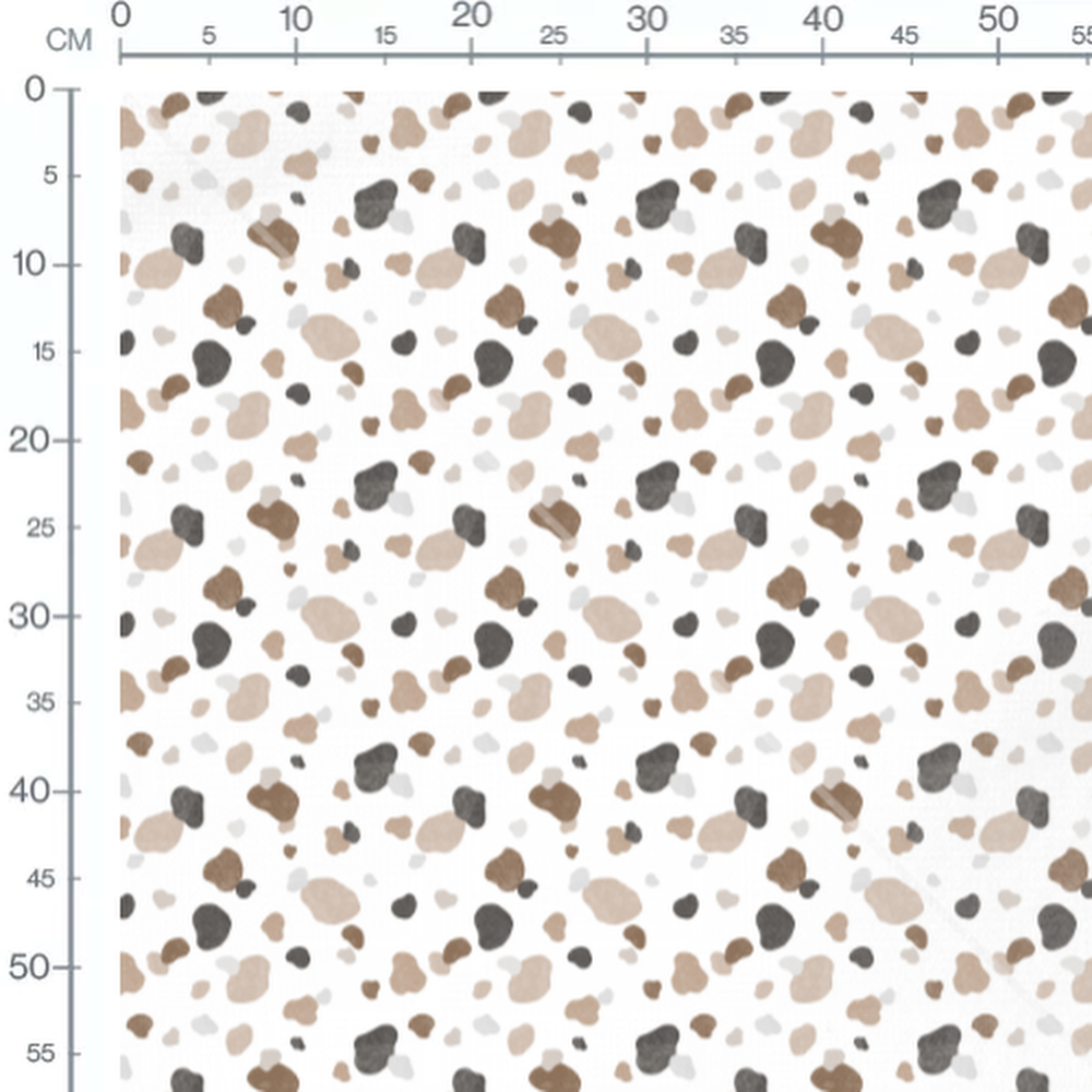 Tissu - Taches marron et grises claires