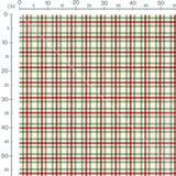 Tissu - Carreaux verts et rouges beige