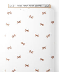 Tissu - Nœuds papillon marron uniformes