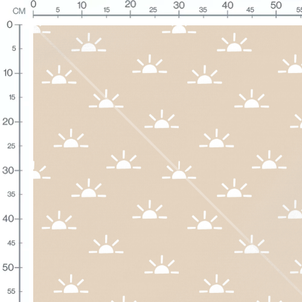 Tissu - Rayons épurés sur beige