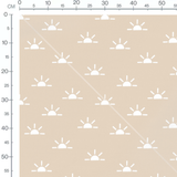 Tissu - Rayons épurés sur beige