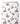 Tissu - Lapins bruns et roses roses