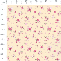 Tissu - Fleurs roses et bourgeons