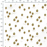 Tissu - Petits arbres verts
