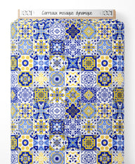 Tissu - Carreaux mosaïque dynamique