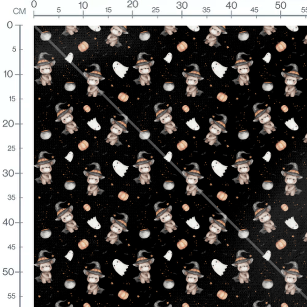 Tissu - Animaux sorciers et fantômes