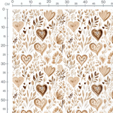 Tissu - coeur boheme