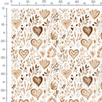 Tissu - coeur boheme