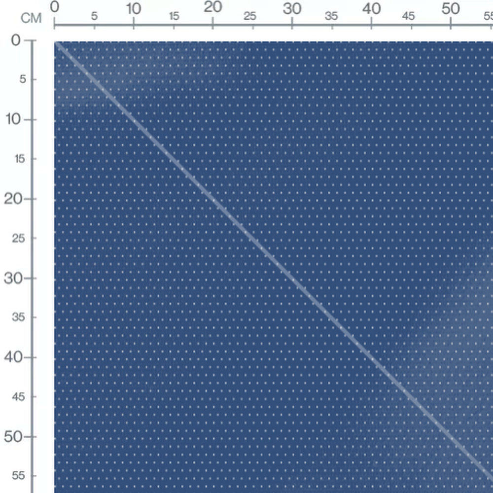 Tissu - Pois blancs sur bleu marine