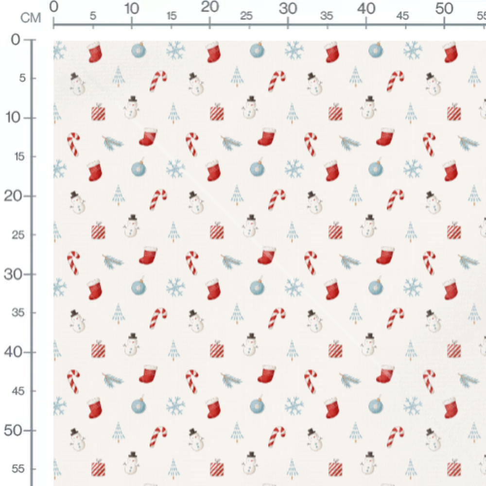 Tissu - Motifs de Noël variés
