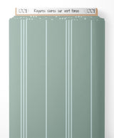 Tissu - Rayures claires sur vert foncé