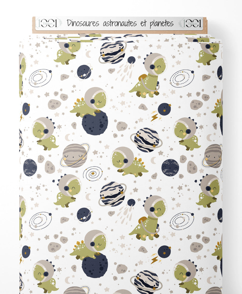 Tissu - Dinosaures astronautes et planètes