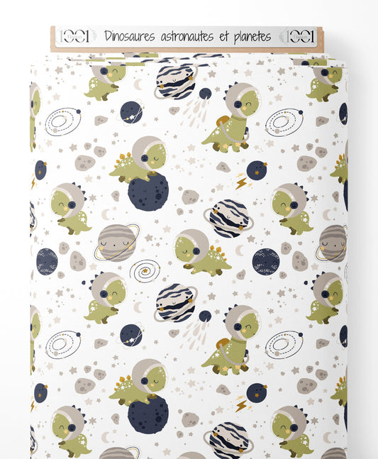 Tissu - Dinosaures astronautes et planètes