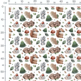 Tissu - Animaux mignons et nature