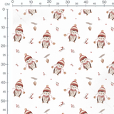 Tissu - Pingouins et bonnets rouges