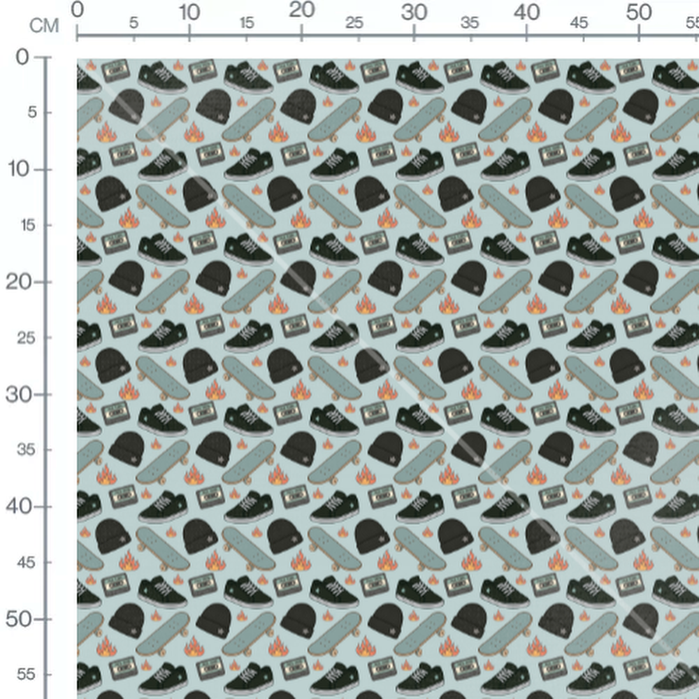 Tissu - Tissu Skater Energy Petit Motif