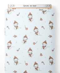 Tissu - Oursons en hiver