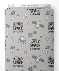 Tissu - Univers gris et ludique