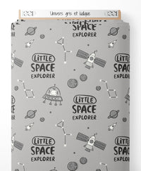 Tissu - Univers gris et ludique