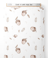 Tissu - Glands et points beige doux