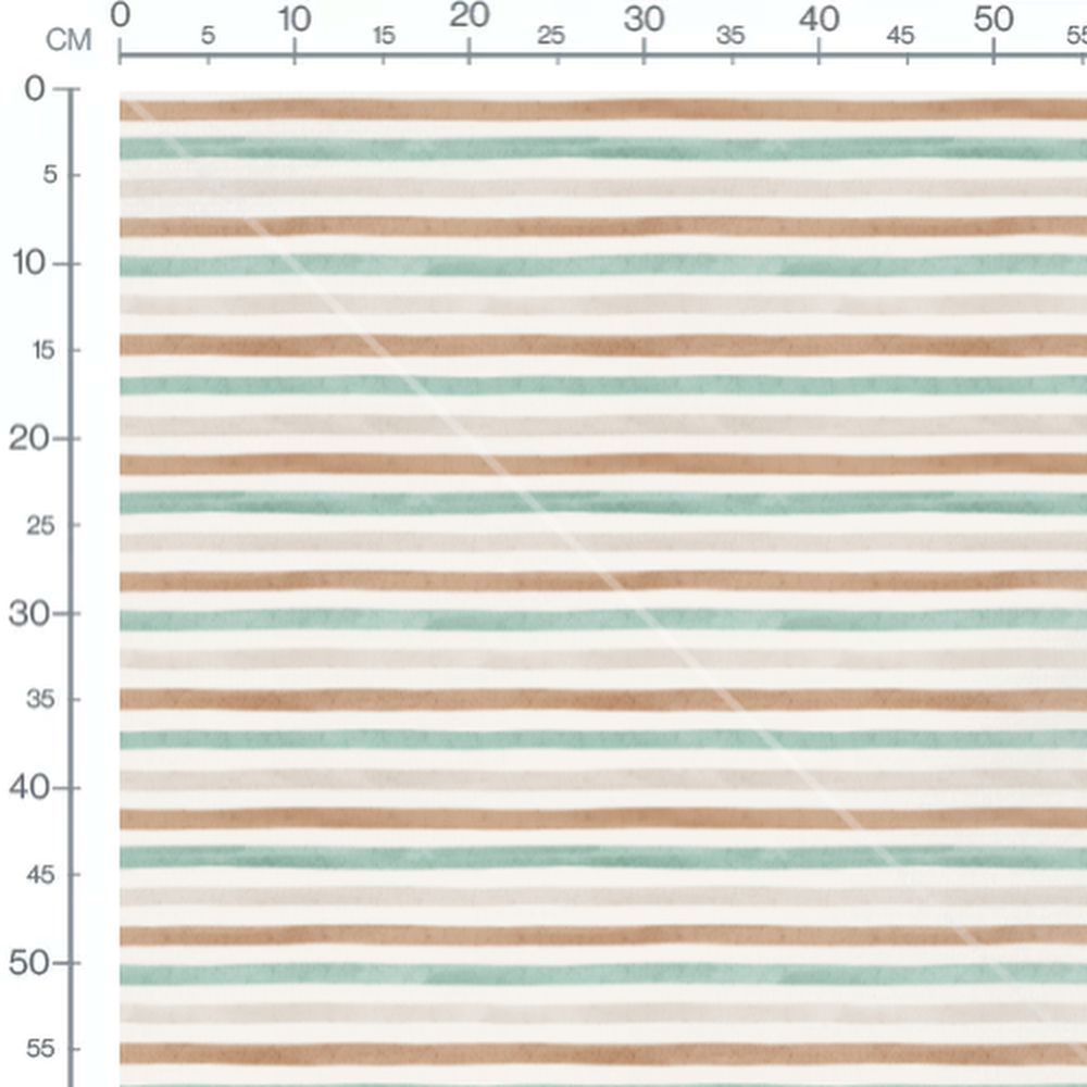 Tissu - Rayures pastel horizontales