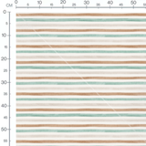 Tissu - Rayures pastel horizontales
