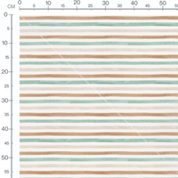 Tissu - Rayures pastel horizontales