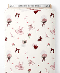 Tissu - Accessoires de ballet et roses