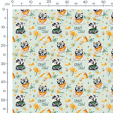 Tissu - Raton laveur lunettes écharpe