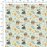 Tissu - Raton laveur lunettes écharpe