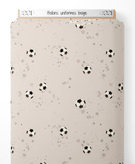 Tissu - Ballons uniformes beige